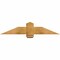 Ekena Millwork Eugene Rough Sawn Timber Gable Bracket, Western Red Cedar, 48"W x 10"H x 4"D x 6"F, 5/12 Pitch GBW048X10X0406EUG00RWR - alternate 1